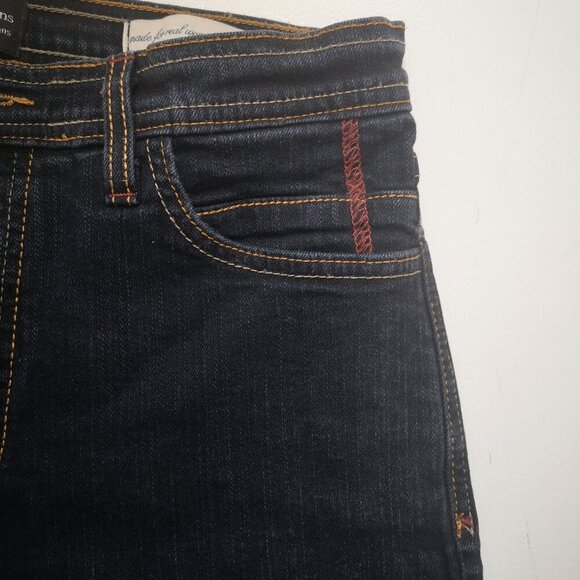NYDJ Not your Daughters Jeans Ladies Size 8 Dark Wash Blue Jeans - Picture 6 of 12